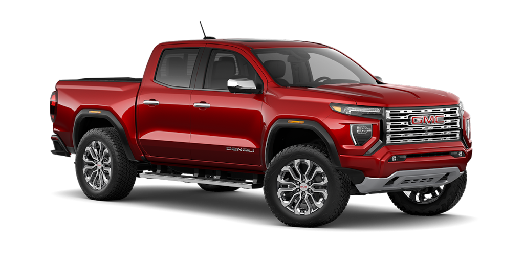 GMC Canyon 2026 versión Denali color Radiant Red Metallic